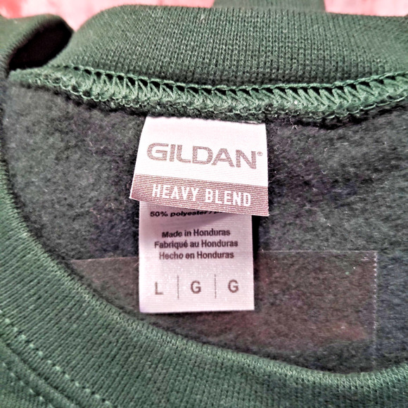 Green Bay Packers Sweatshirt Men Large Green Gildan NFL Football Sports Pullover - Picture 5 of 7